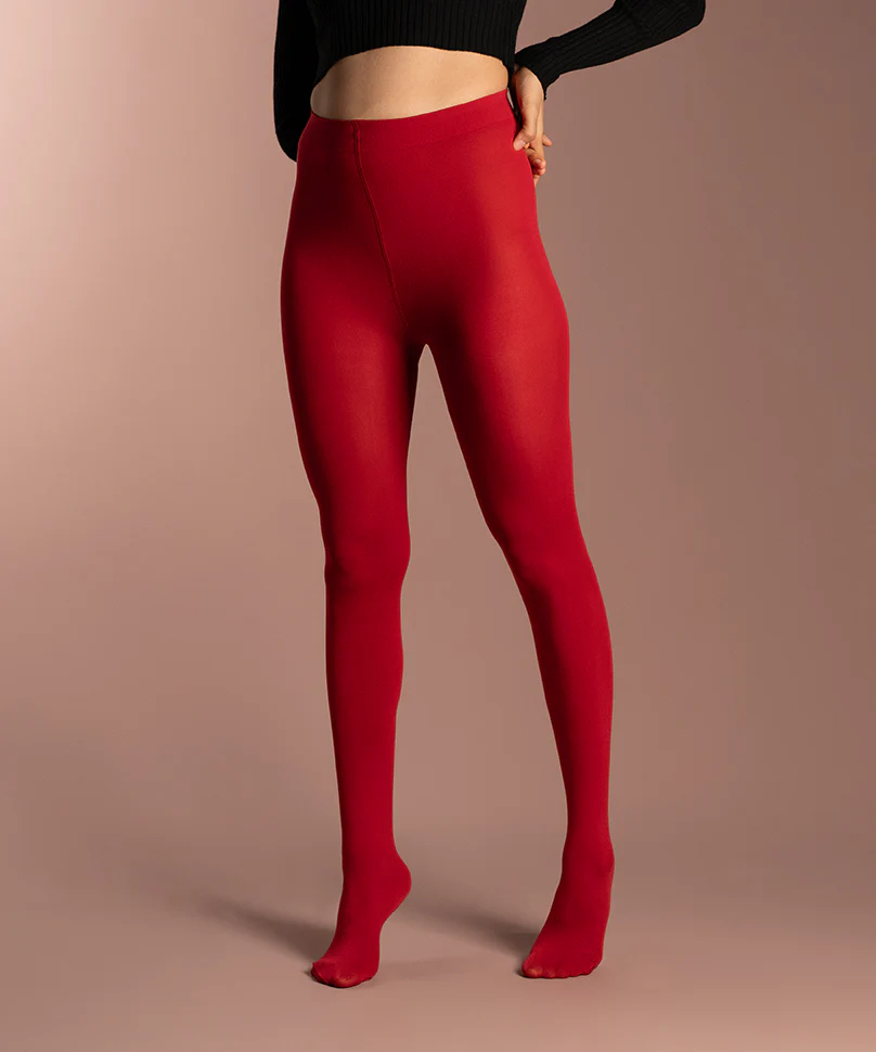 Claret Opaque Stockings - Image 5