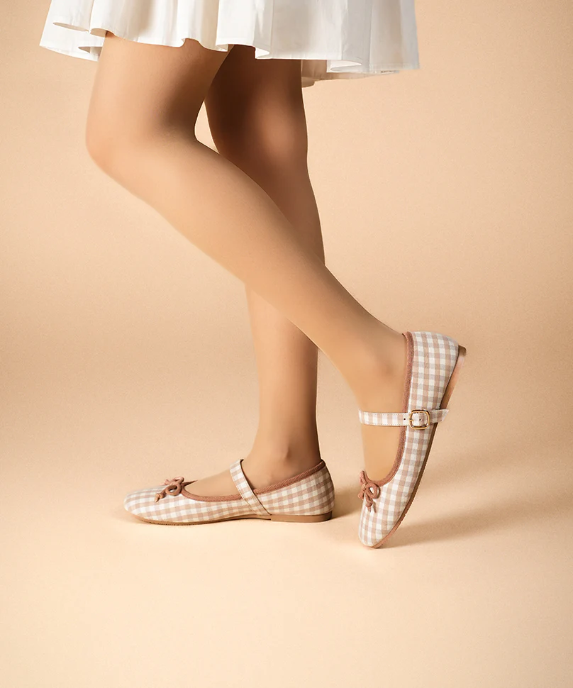 Dorothy Gingham Beige - Image 2