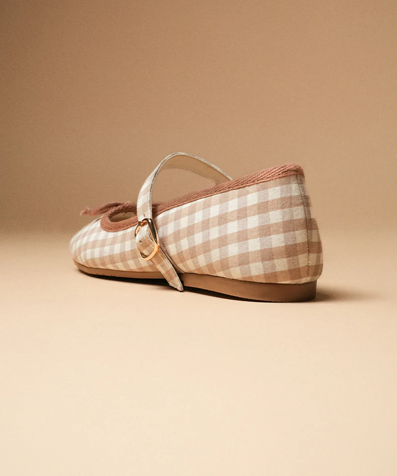 Dorothy Gingham Beige - Image 6