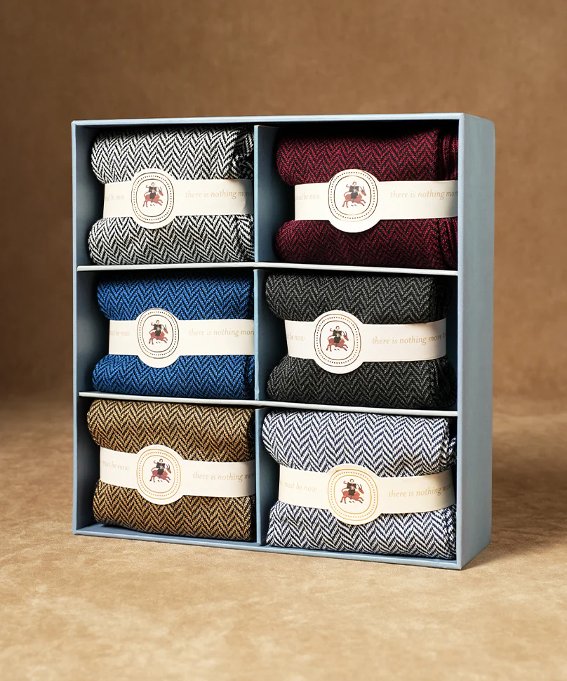 Herringbone Box of 6 Uno - Image 3