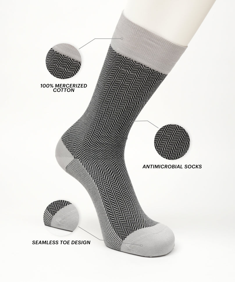 Light Grey Herringbone - Image 2