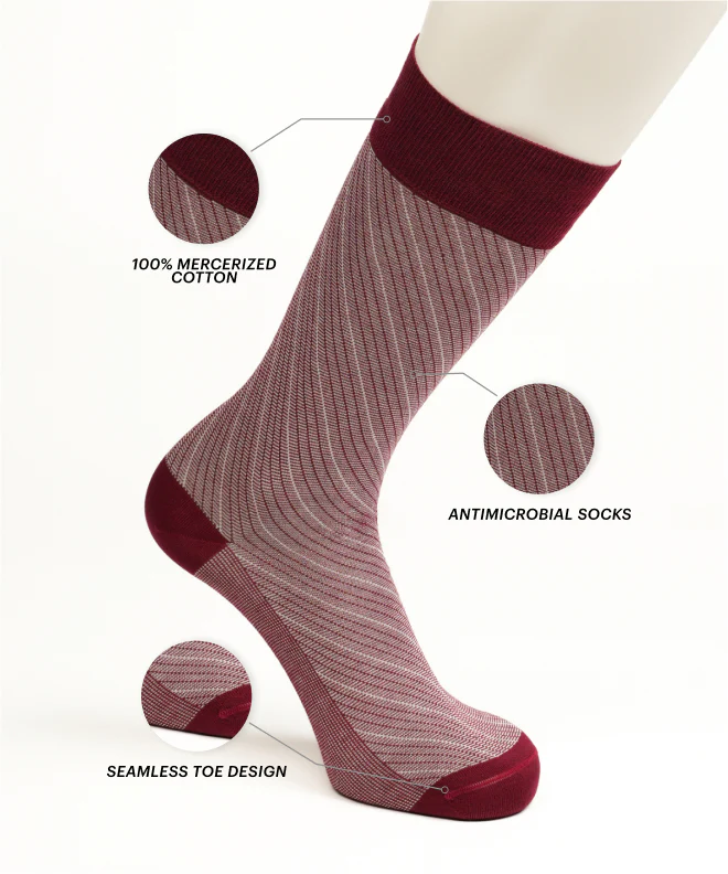 Maroon Barber Stripes - Image 3