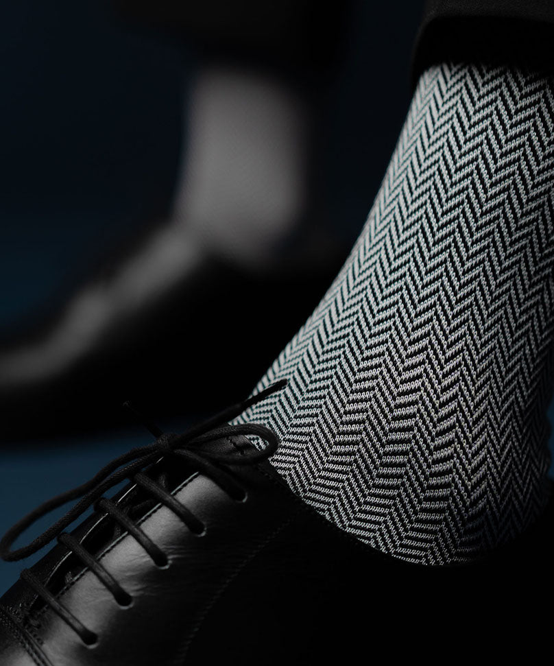 Navy Blue Herringbone - Image 5