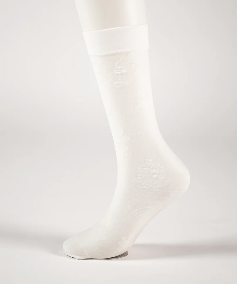 Rosa Sheer Socks - White - Image 5