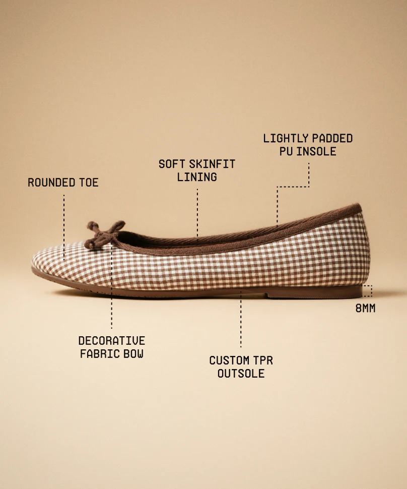 Swans Gingham Brown - Image 4