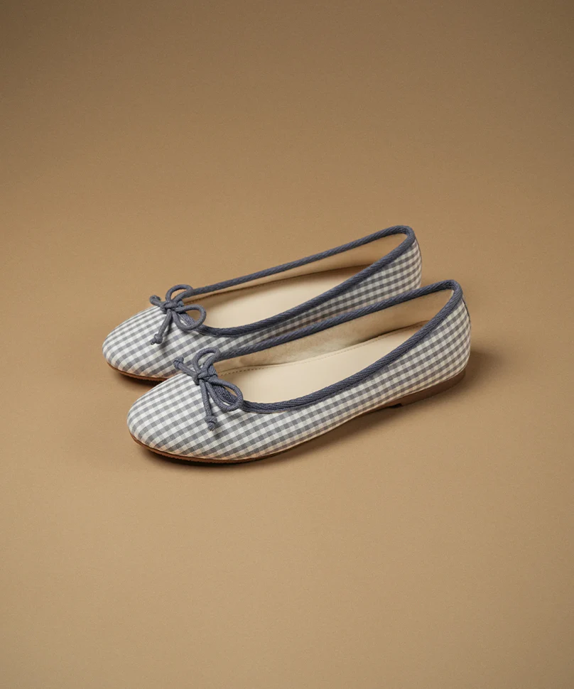 Swans Gingham Lilac