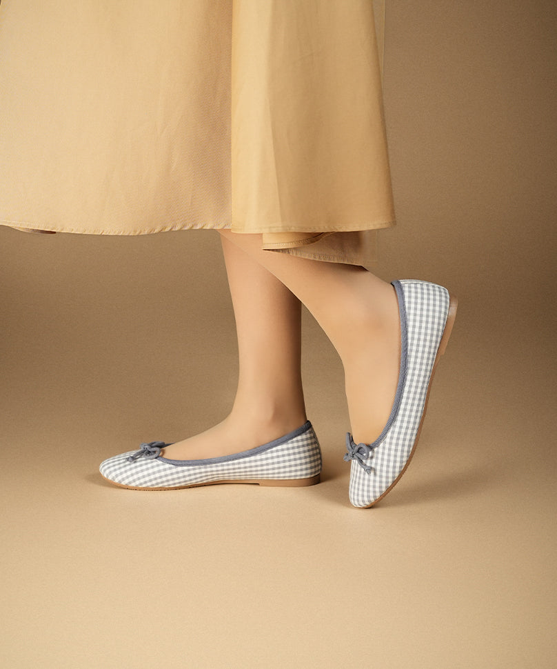 Swans Gingham Lilac - Image 2