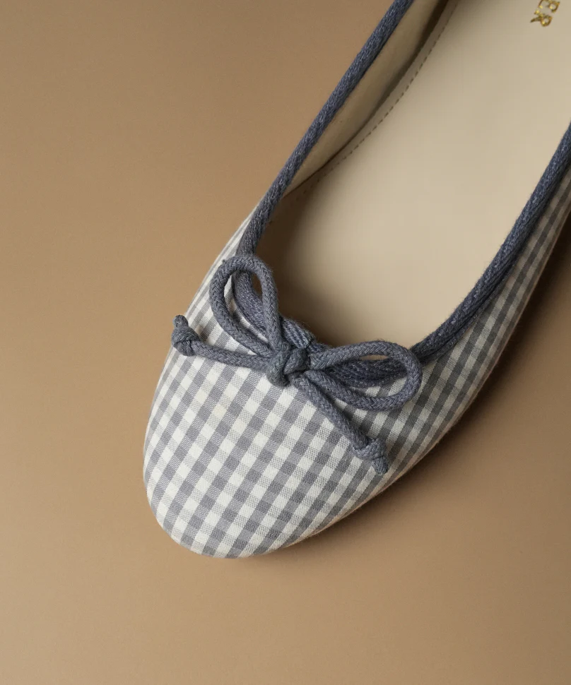 Swans Gingham Lilac - Image 3