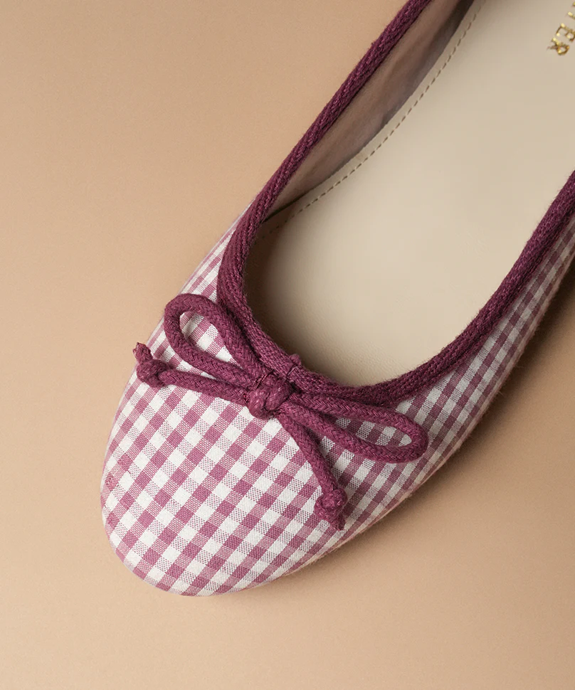 Swans Gingham Pink - Image 3