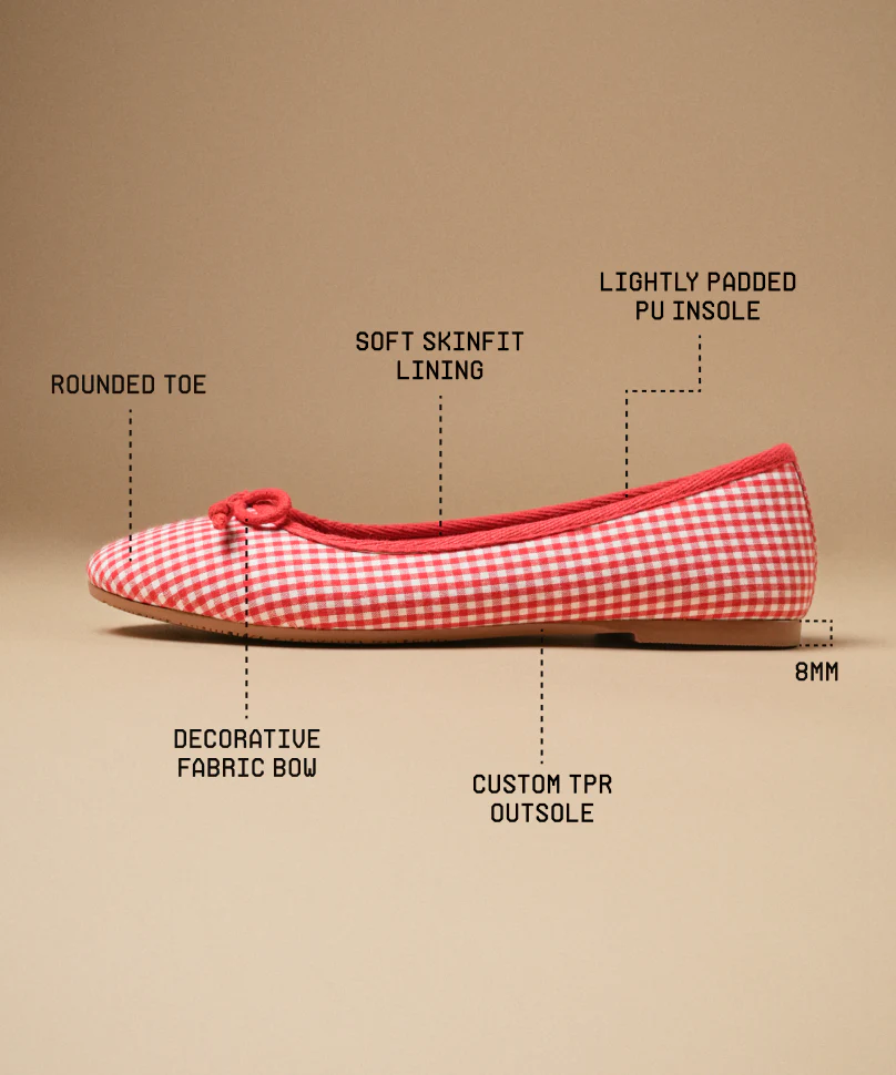 Swans Gingham Red - Image 4