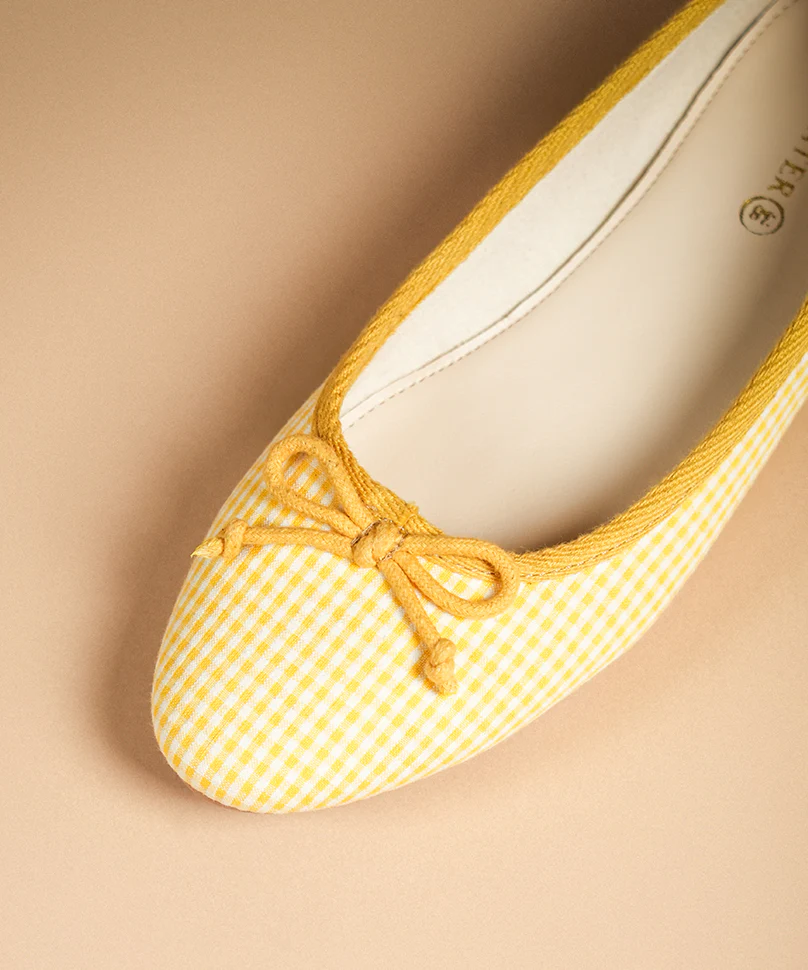 Swans Gingham Yellow - Image 3