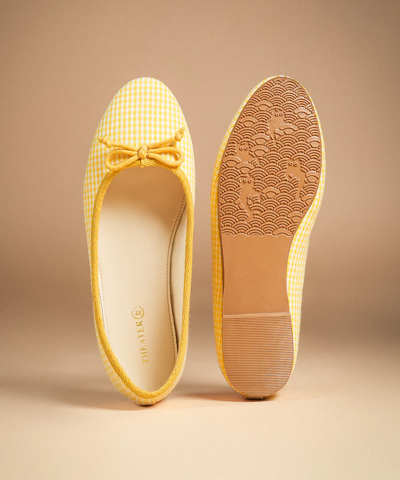 Swans Gingham Yellow - Image 4